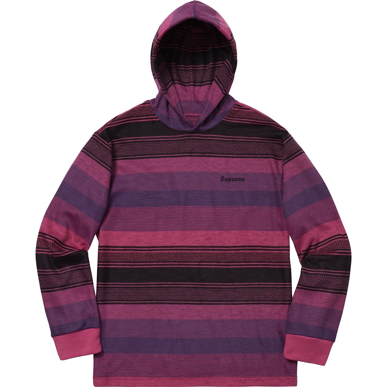 Knit Stripe Hooded L/S Top view 3